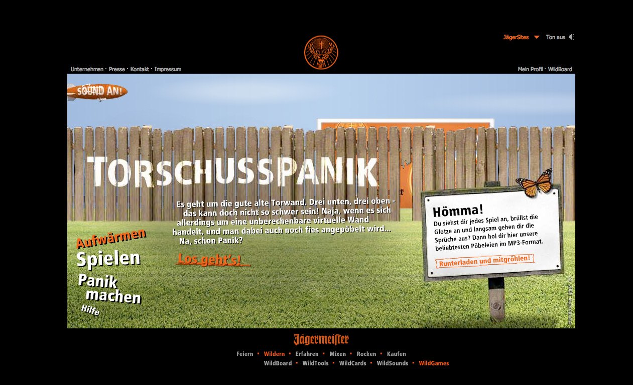Jägermeister Torschusspanik Website Stefie Plendl