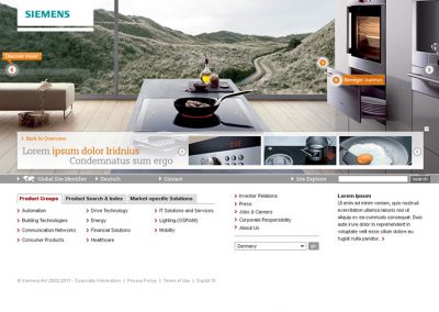 SIEMENS WEBSITE STYLEGUIDE