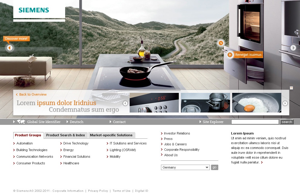 Siemens Website Styleguide Stefie Plendl